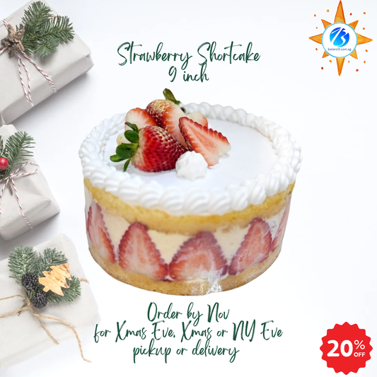 Strawberry Shortcake - 9 inch Xmas/NY Deal